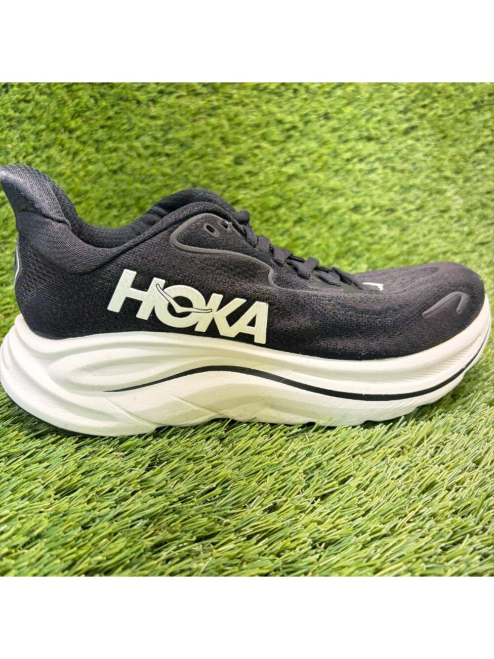 Hoka One One Clifton 10 Womens Size 6.5 Black Athletic Running Shoes Sneakers